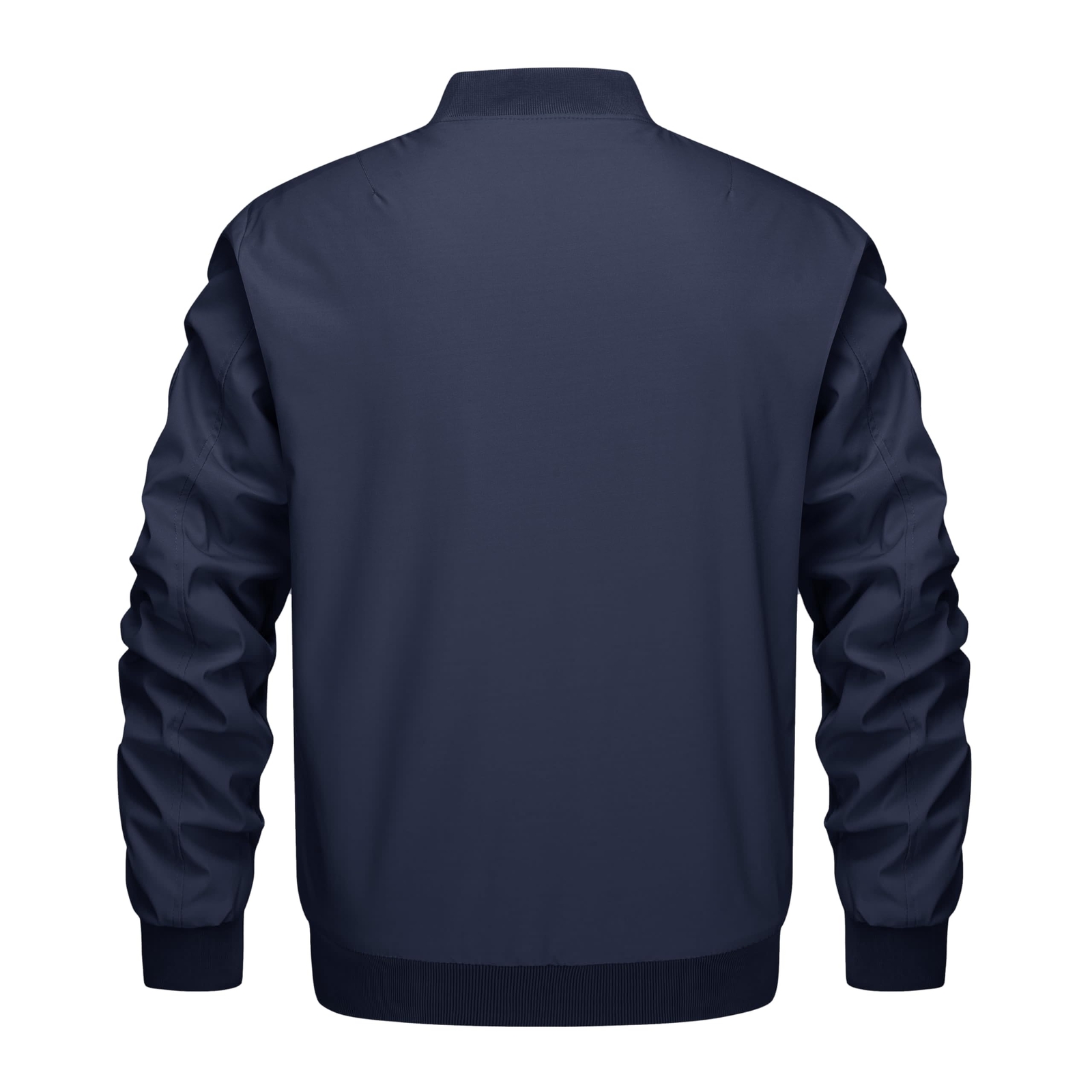 Mens Casual Windproof Bomber Jacket Full Zip Windbreaker Warm Winter Padded Coat