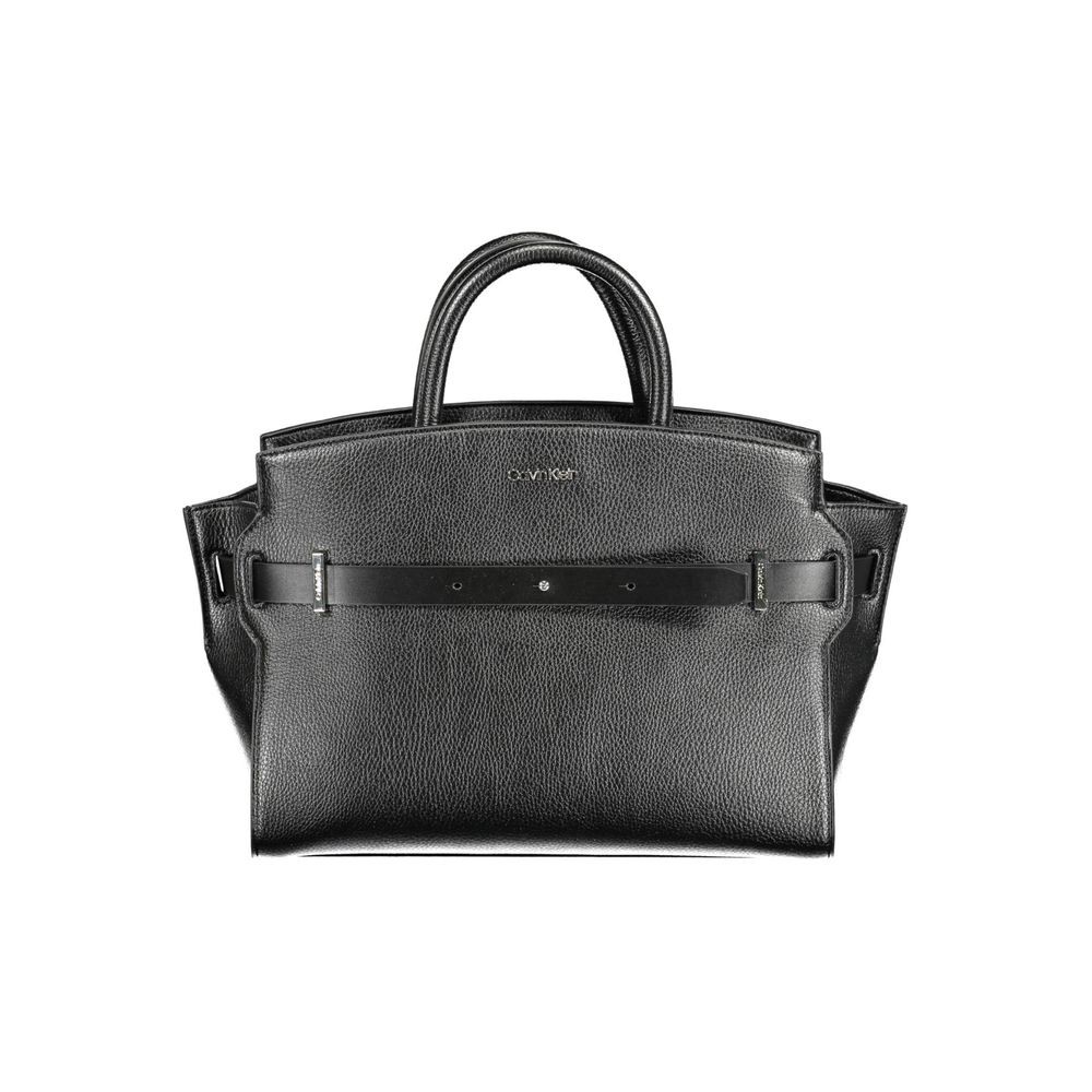 Calvin Klein Nero Polyurethane Women Handbag 100% Authentic – CA-38172