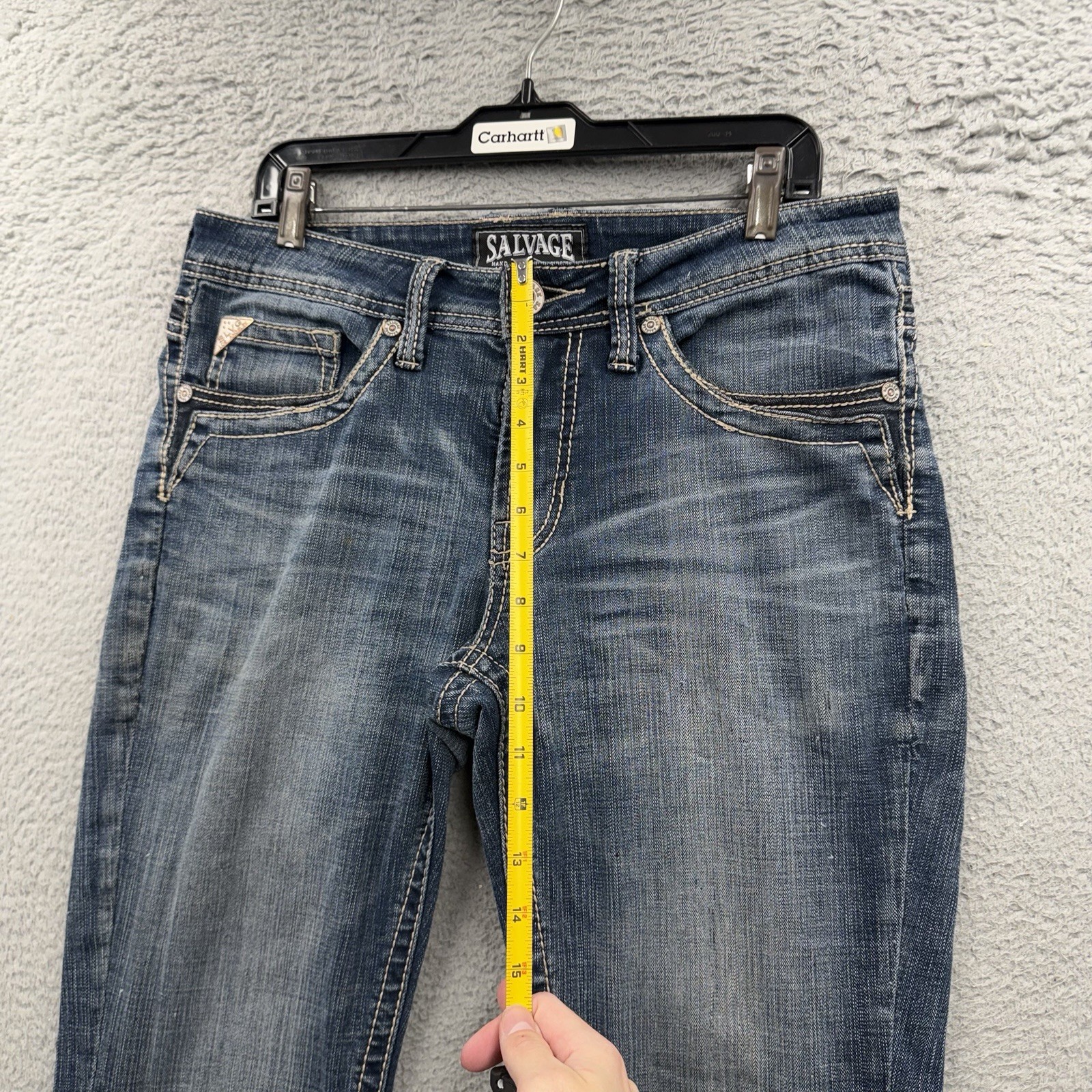 BKE Salvage Jeans Havoc Straight Mens Size 30s Blue Biker Grunge Y2K Style
