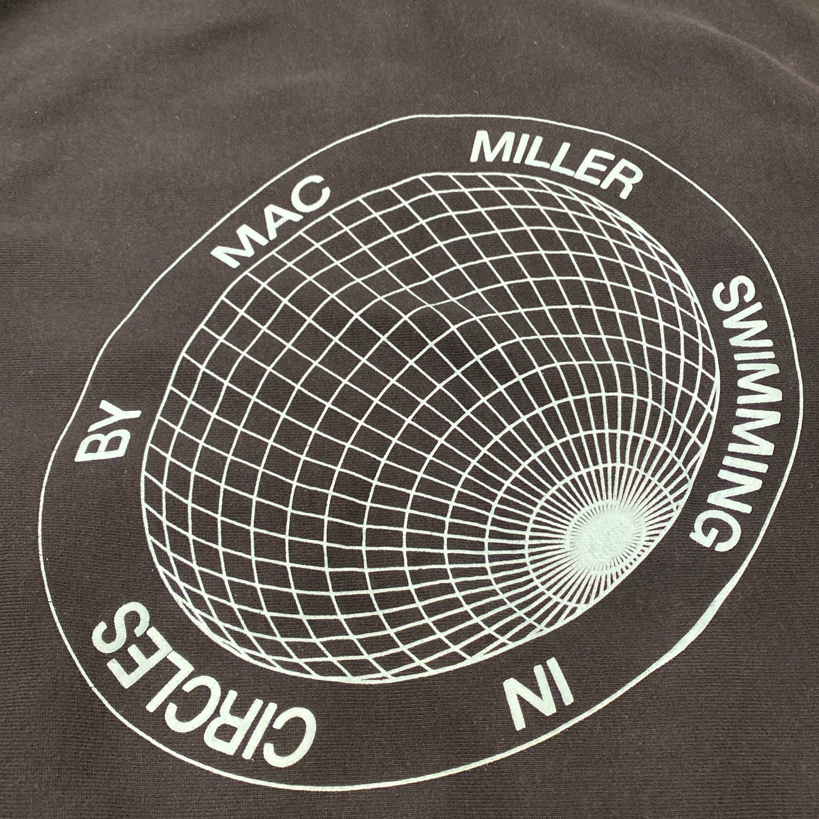 Mac Miller Swimming in Circles Tour Hoodie Reverse Weave Front Pocket 27.5×22.5”