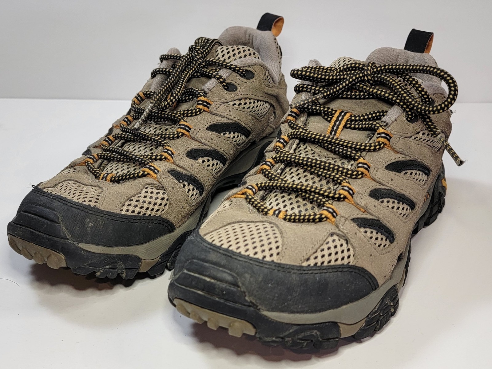 Merrell Moab Ventilator Low Hiking Shoes Mens 7 Walnut Suede Trail Vibram J86595