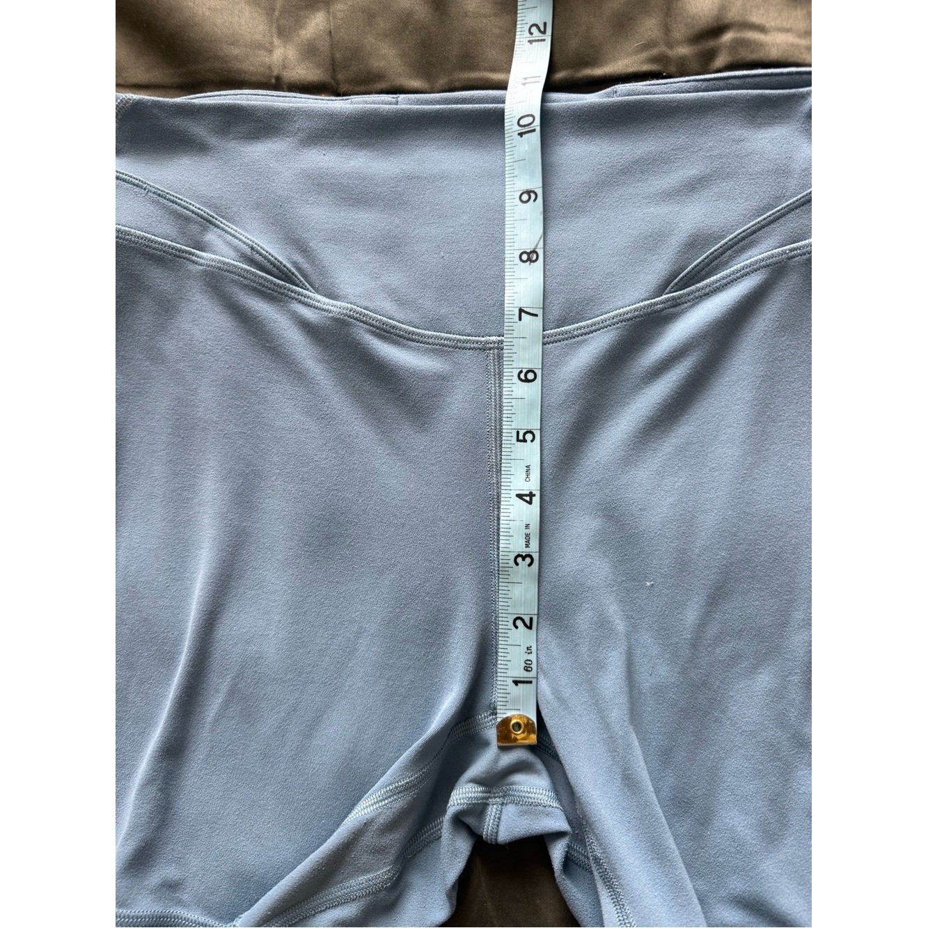 Lululemon Align Curve Seam High Rise 6″ Shorts Utility Blue LW7CQ4S Size 8