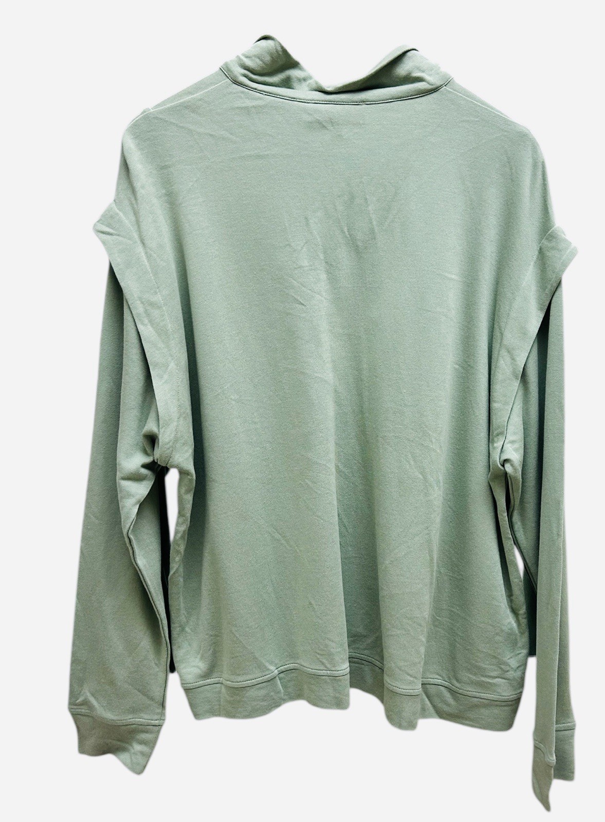 Laurie Felt Half-Zip French Terry Shirt XL Faded Sage Green Pullover