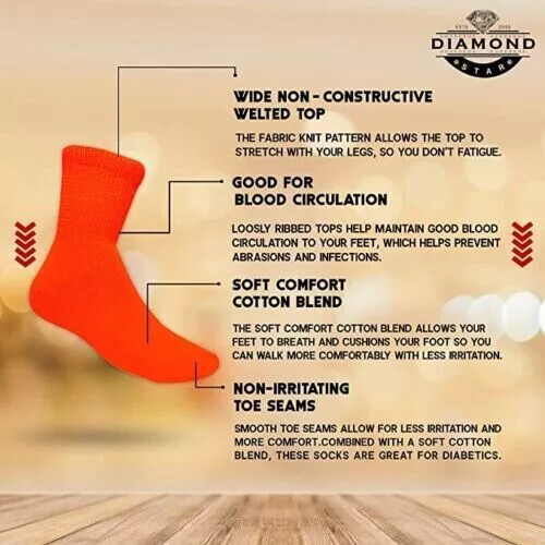 Wholesale Bulk Women’s Diabetic Ankle Sock Health Circulatory Cushion Cotton