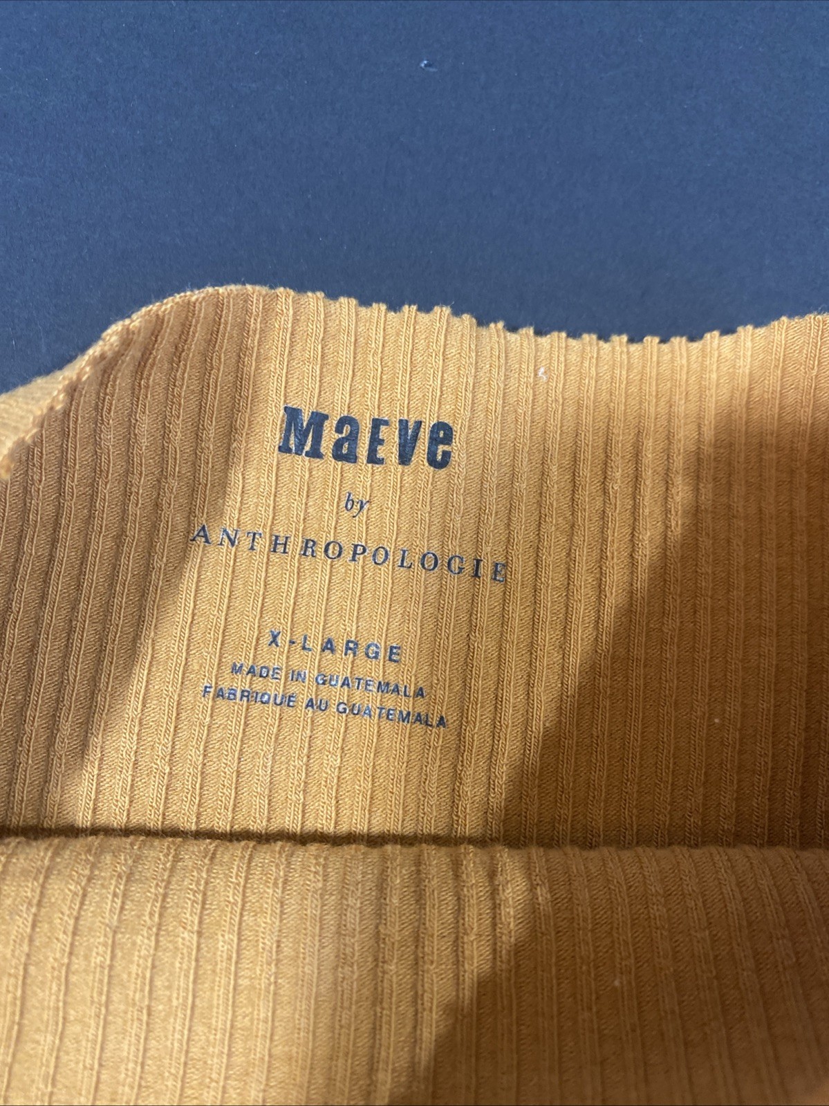 Maeve Anthropologie High Neck Ribbed Tank Orange Size XL NWT
