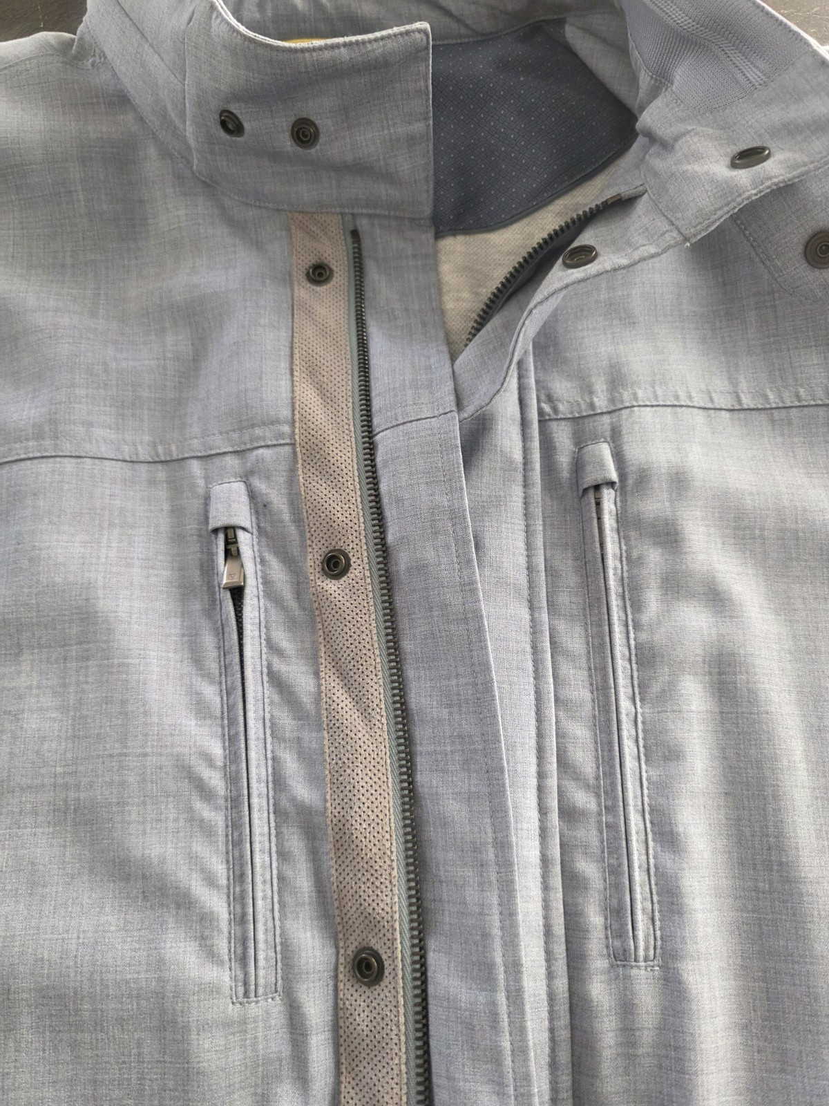 Canali Exclusive Mens Size 58 EU Light Blue Cashmere Lightweight Coat Jacket