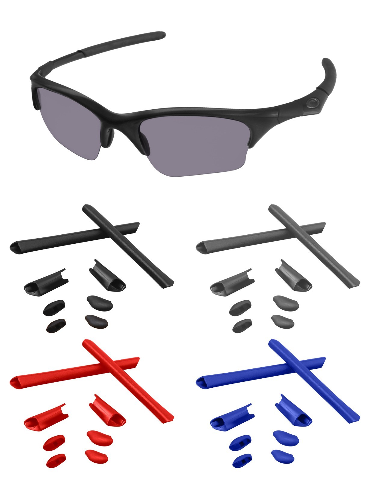 TheoCraft Silicon Rubber Kits Earsocks&NosePads for-Oakley Half Jacket XLJ Opt