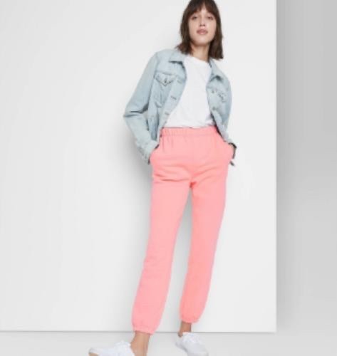 Wild Fable Women’s High Rise Vintage Sweatpants Jogger Pants Pink-PICK YOUR SIZE