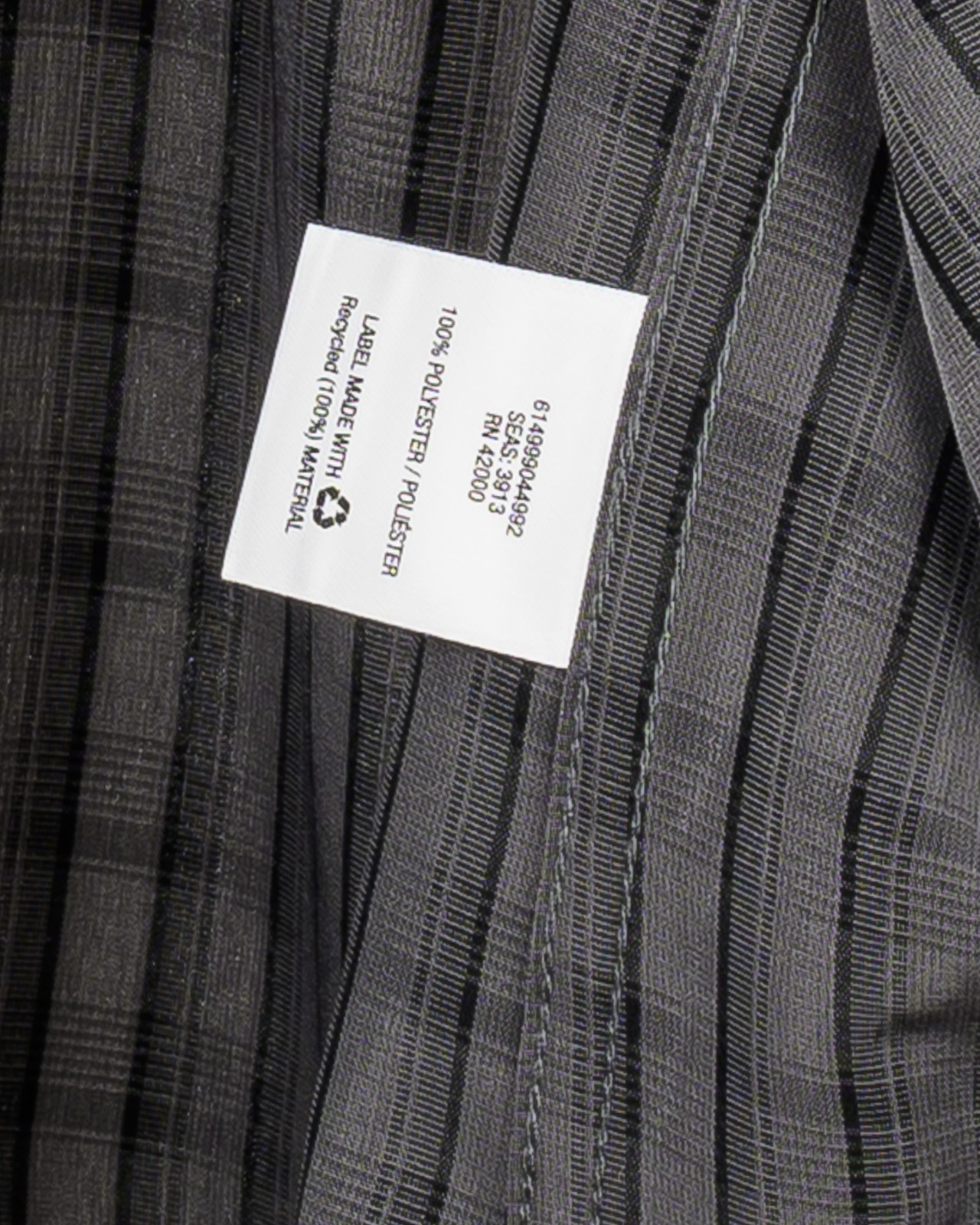 David Taylor Men’s Medium Gray Black Striped Short Sleeve Button Down Shirt M EU