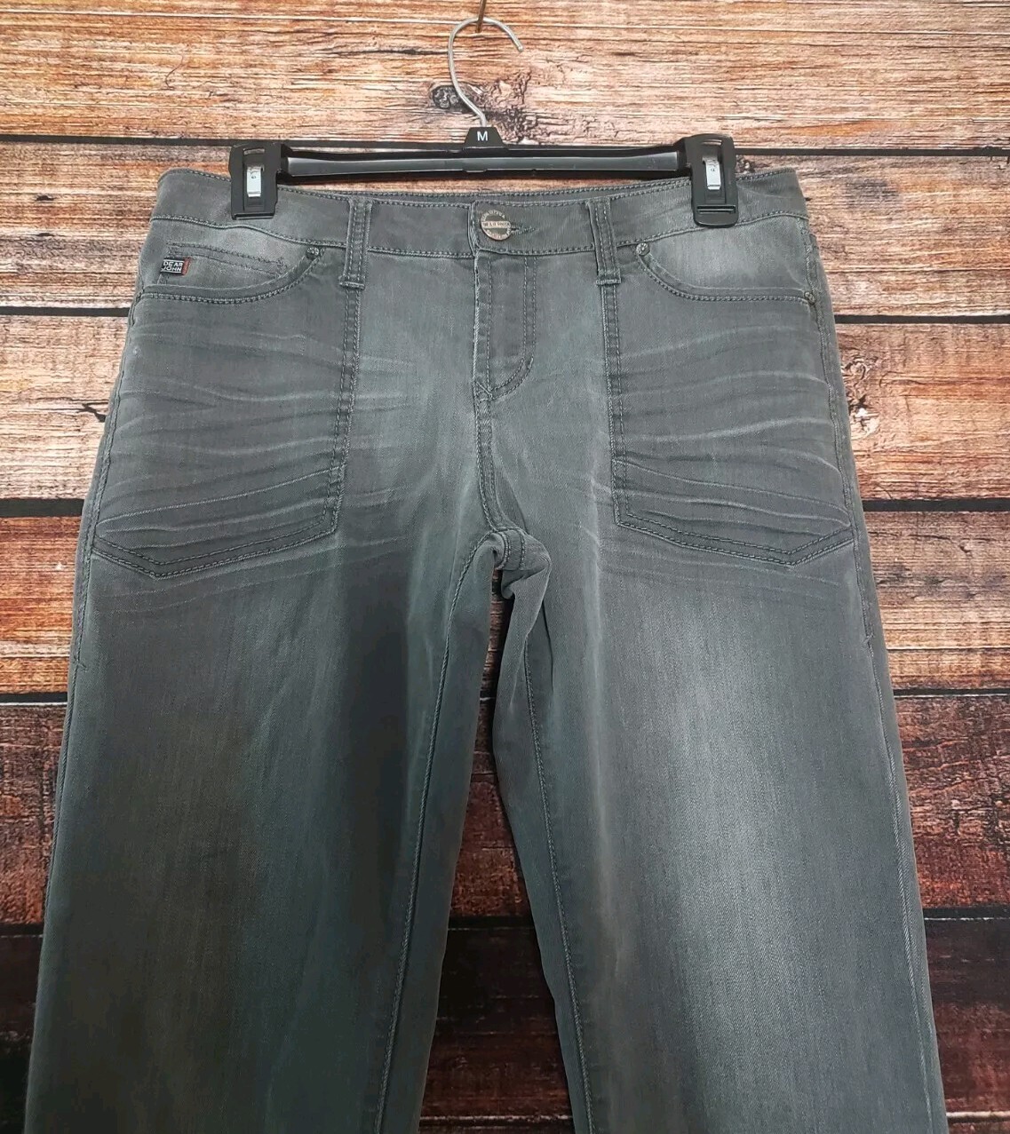 Dear John Jeans Size 28 Gray Denim Stretch Skinny Cotton Blend