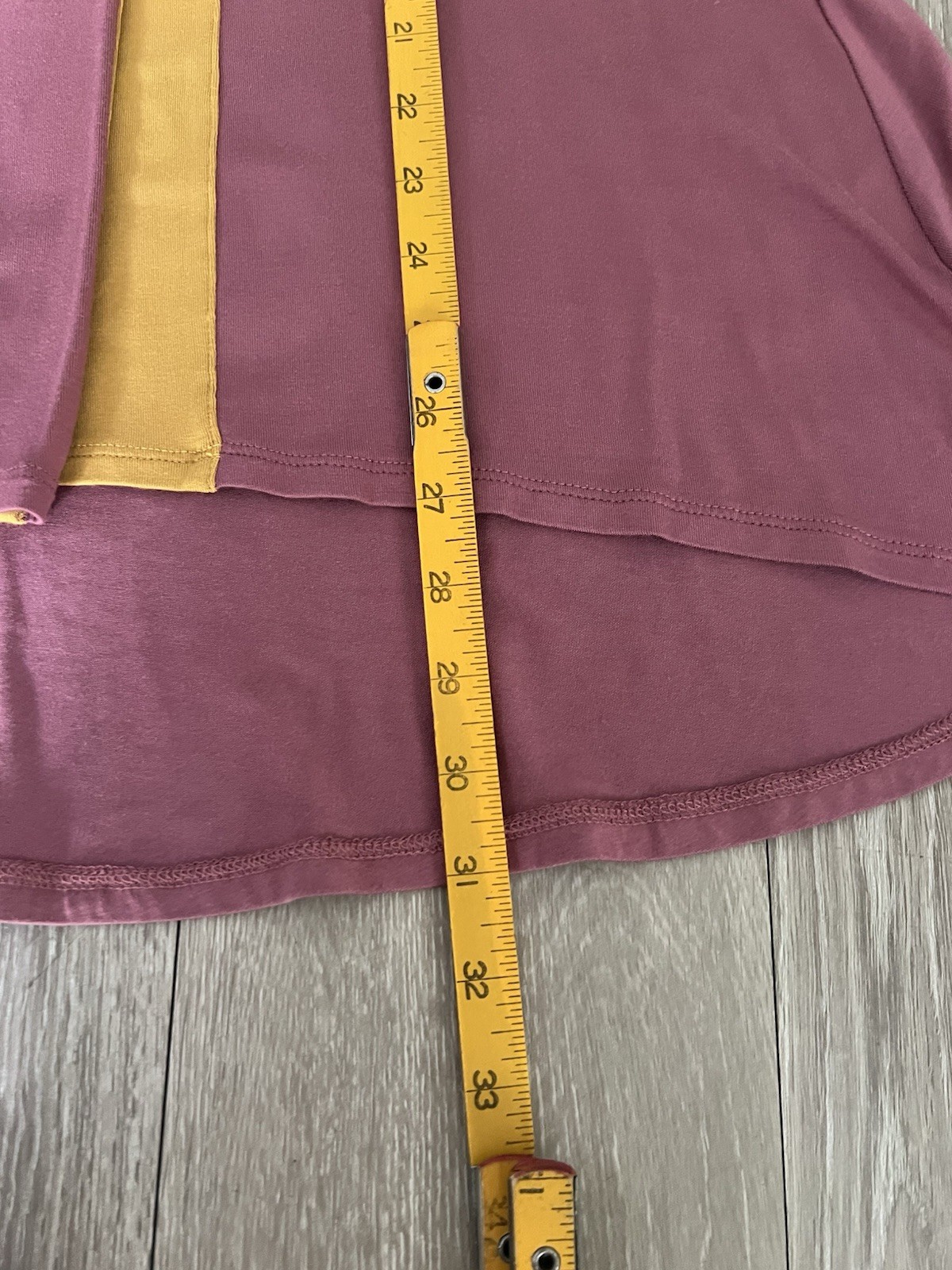 LOGO Lori Goldstein Women Stretchy Knit Layered Drapey Tunic Pink Mustard Size S