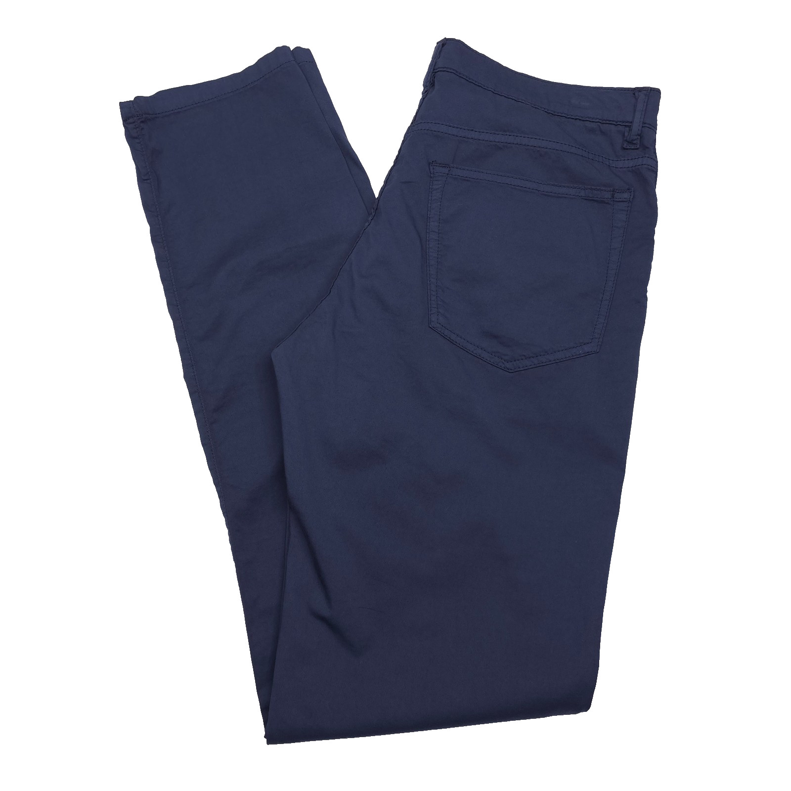 Maurizio Baldassari 5-Pocket Pants Mens Italy 52 Slim Blue Night Cotton & Silk