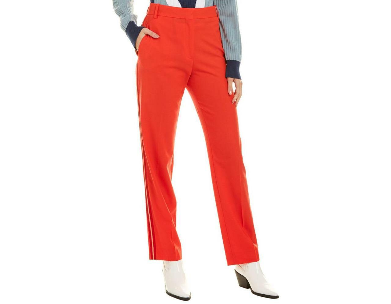 NWT Rag & Bone Oman Red Side Stripe Wool Blend Trousers Pants 10