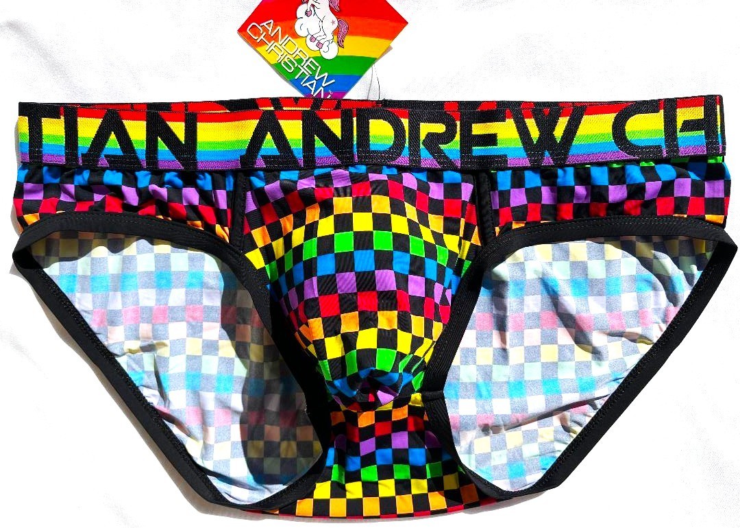 Andrew Christian Pride Checker Brief – 91780 – Small, Medium & Large