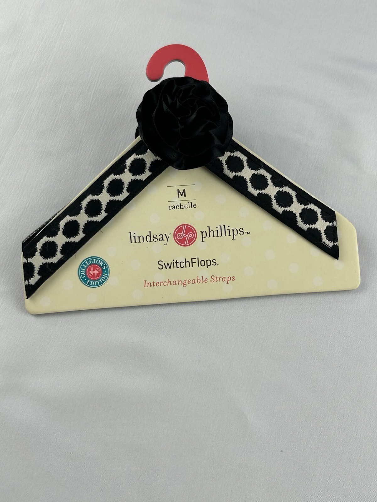 New Lindsay Phillips SwitchFlops Interchangeable Straps Medium Rachelle Black