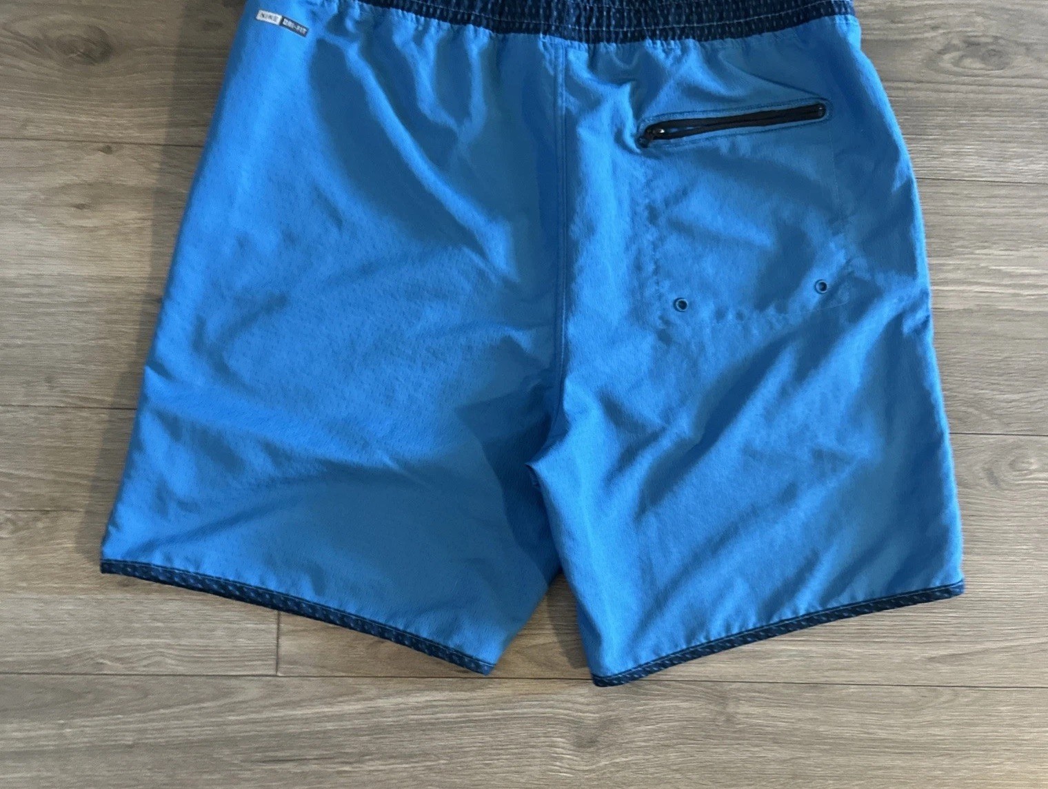 Hurley Mesh Lined Swim Trunks Pockets & Drawstring Mens Large Blue
