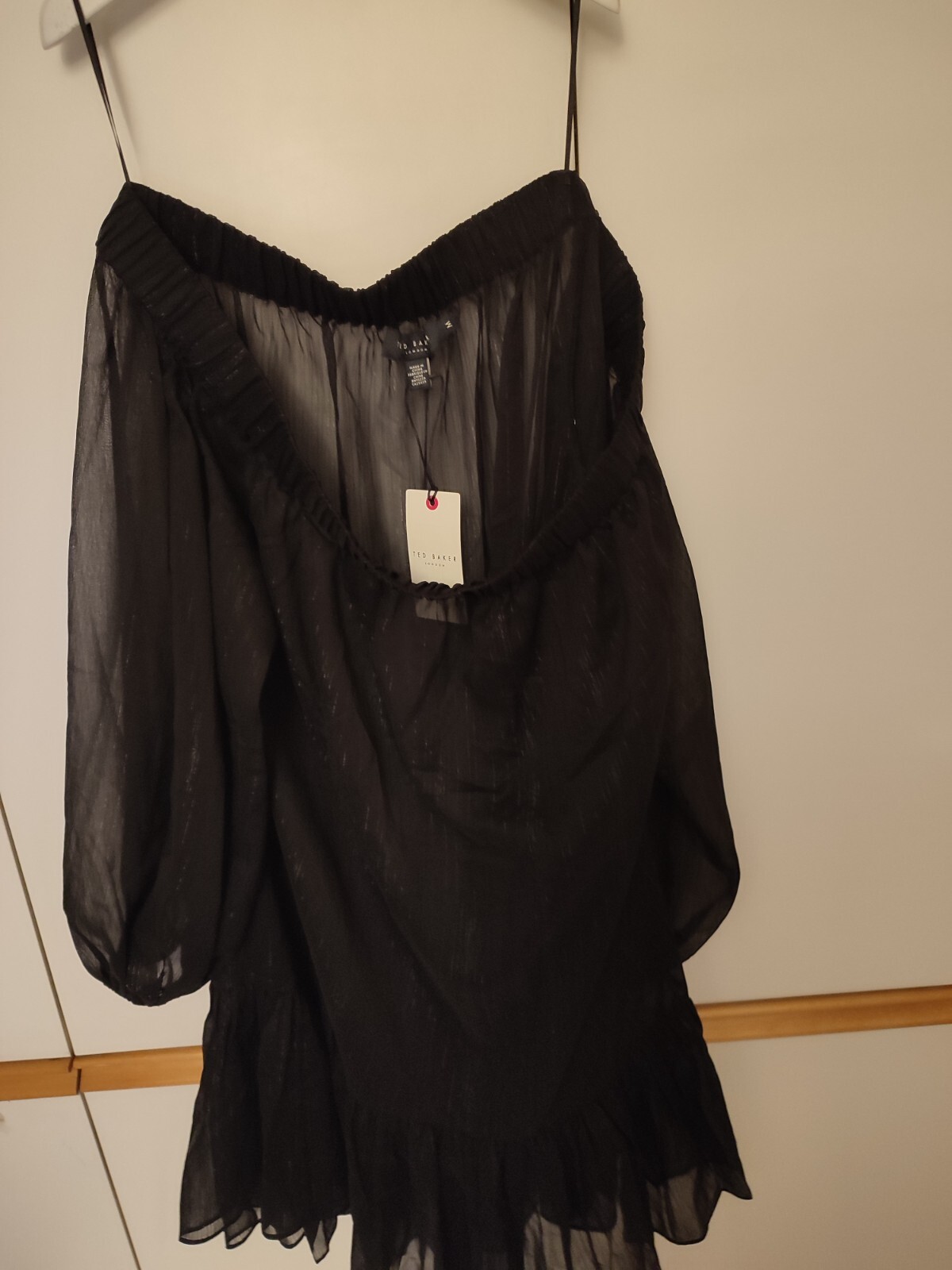 TED BAKER Mylaaa Bardot Cover Up RRP £95 Size Medium Beach dress Brand new tags