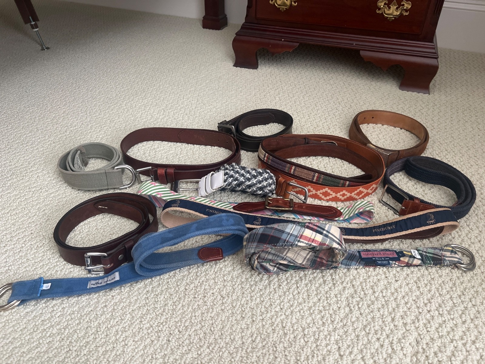 Huge lot of men’s designer belts for all occasions size 38