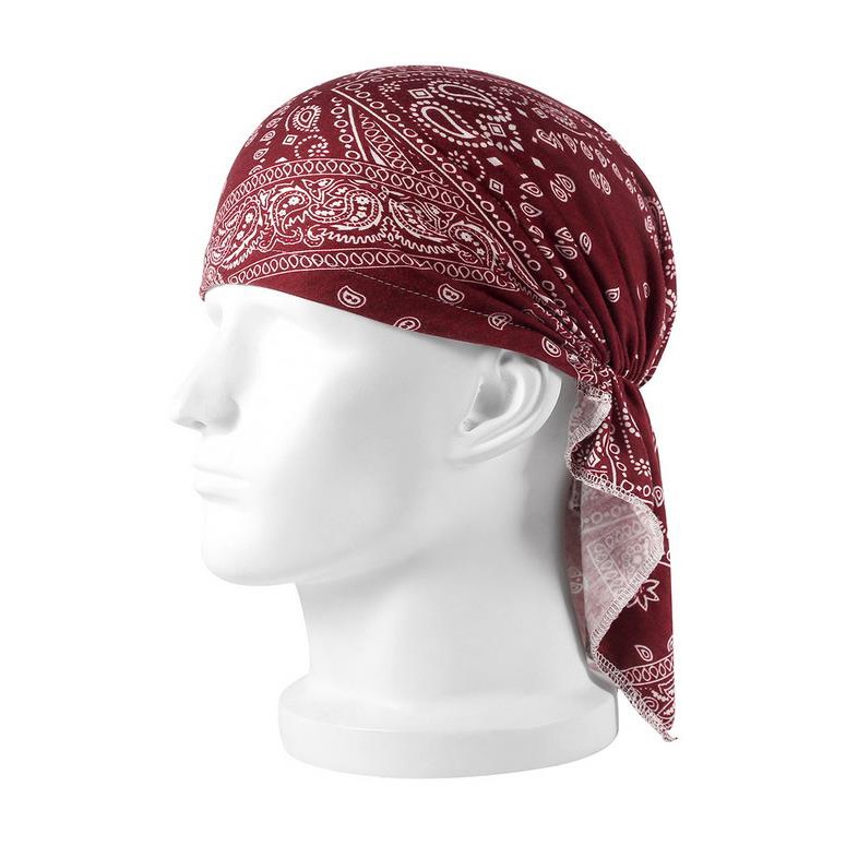 Biker Durag Headwear Head Wrap Skull Cap Doo Do Rag Bandana Headband Beanie Hat