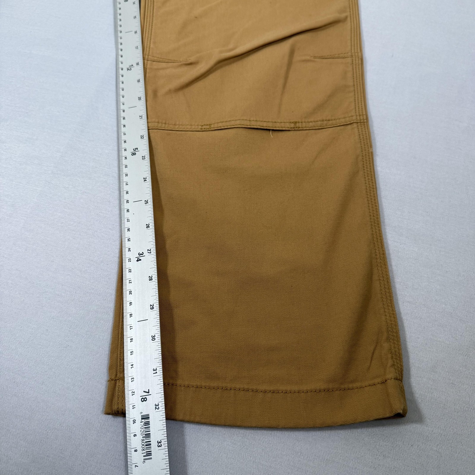 Carhartt Pants Mens 38×32 Brown Canvas Double Knee Rugged Flex Utility 102802