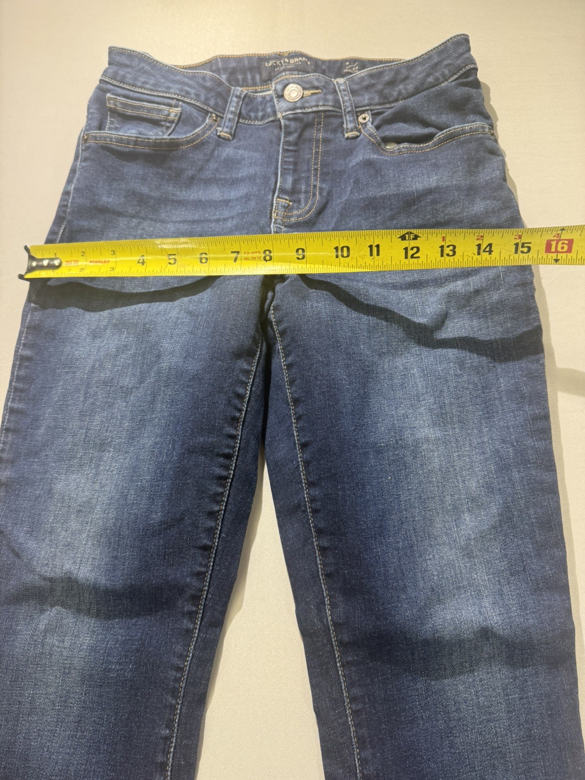 Lucky Brand Womens Dark Wash Denim Mid Rise Skinny Ankle Jeans Size 8/29