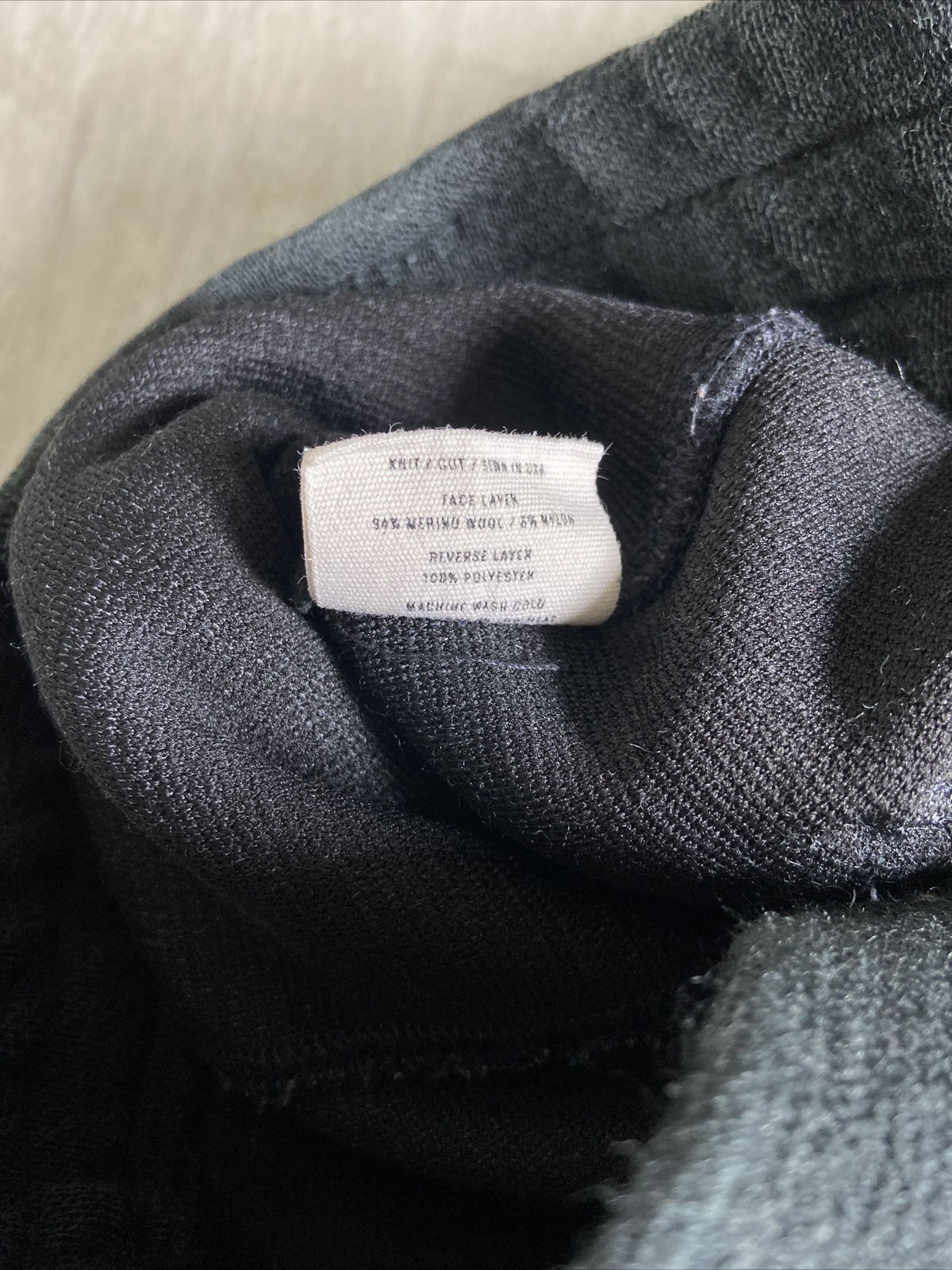 Mens Northwestern Knitting Co Worsted Merino Wool Blend Cloth Pants L Gray HTF!!