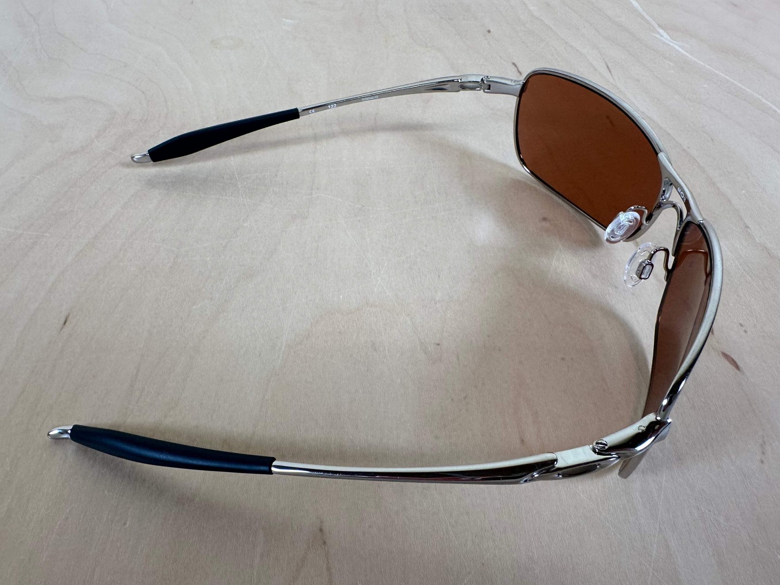 Oakley Crosshair 2.0 Sunglasses Polished Chrome Frames w/Brown Lenses