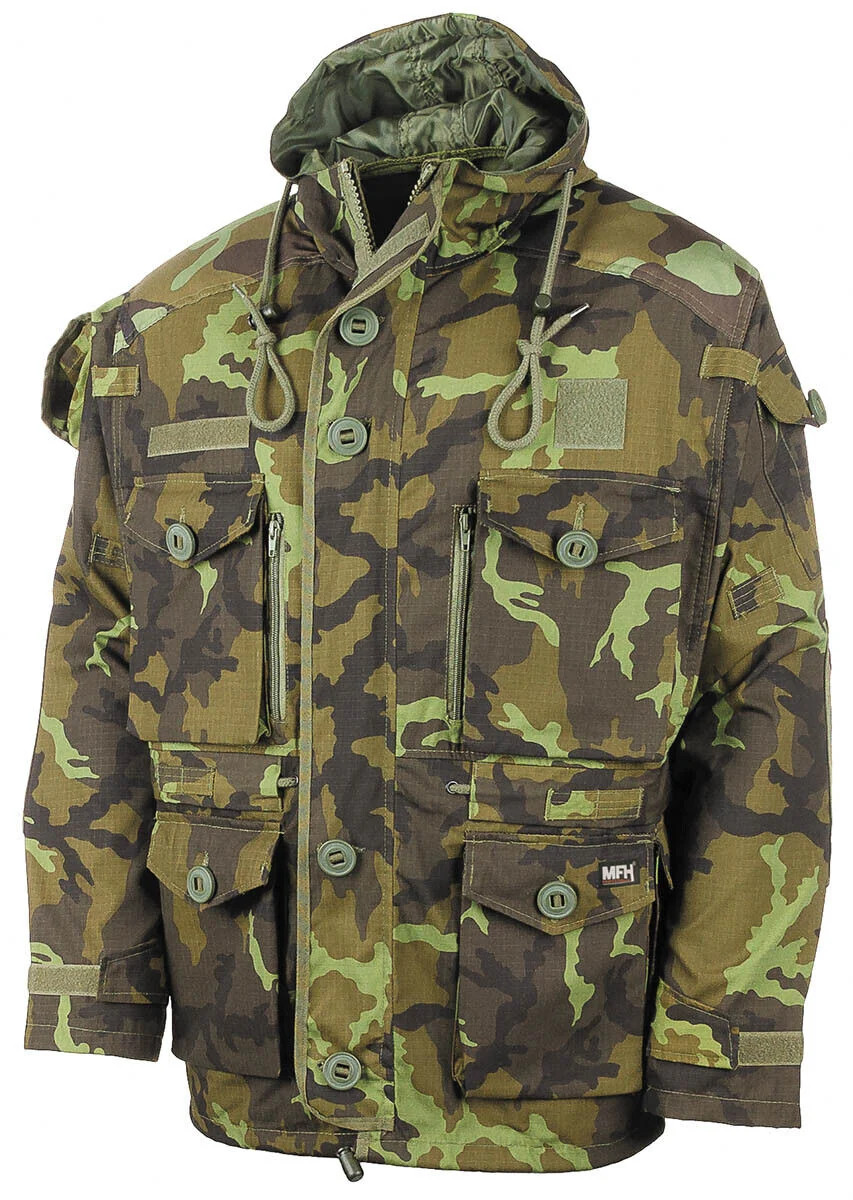 Commando Jacket Smock Hiking Mens Parka Hunting Army Ripstop Coat M 95 CZ camo