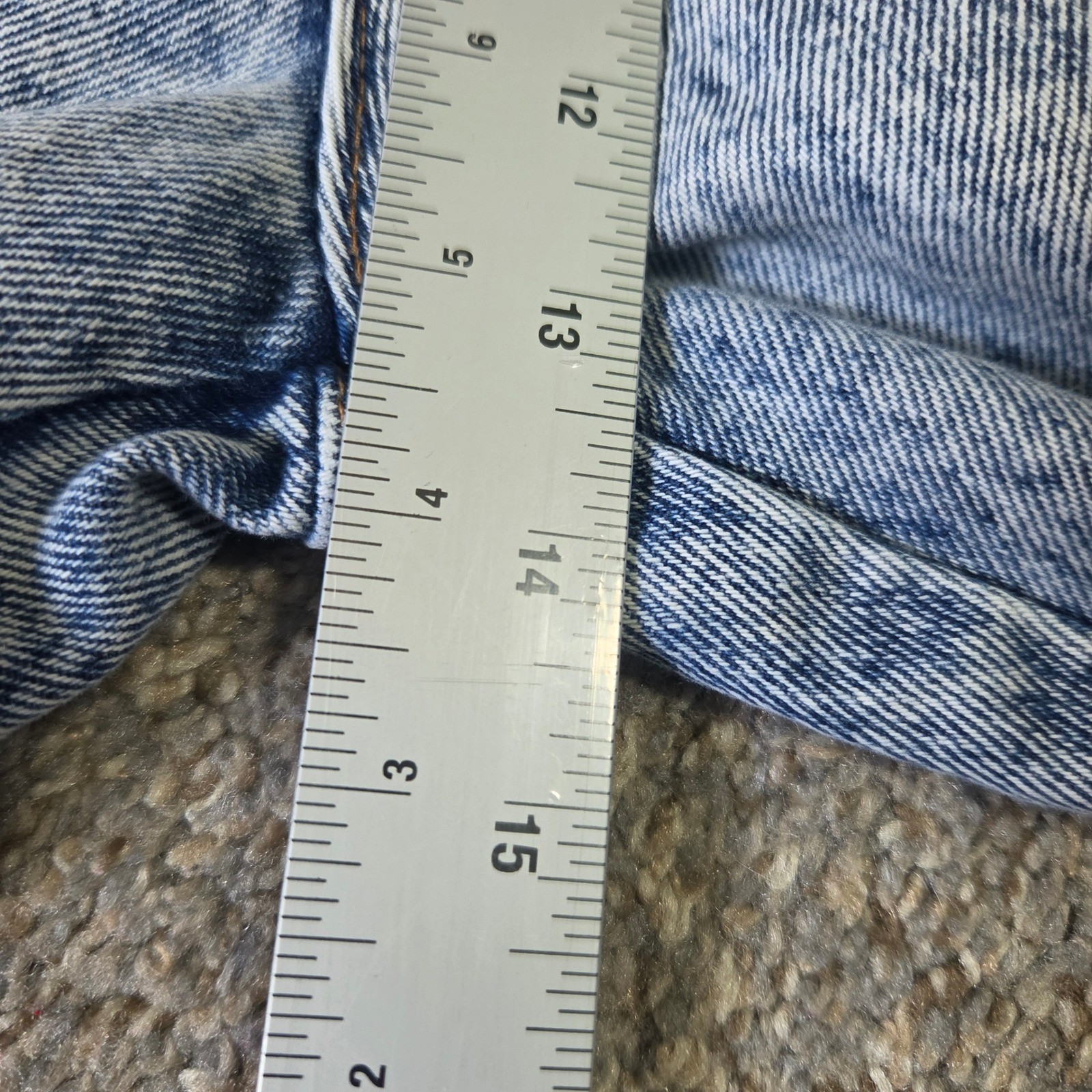 Vintage First Acid Wash High Waisted Pleated Tapered Jeans Light Blue Size 5