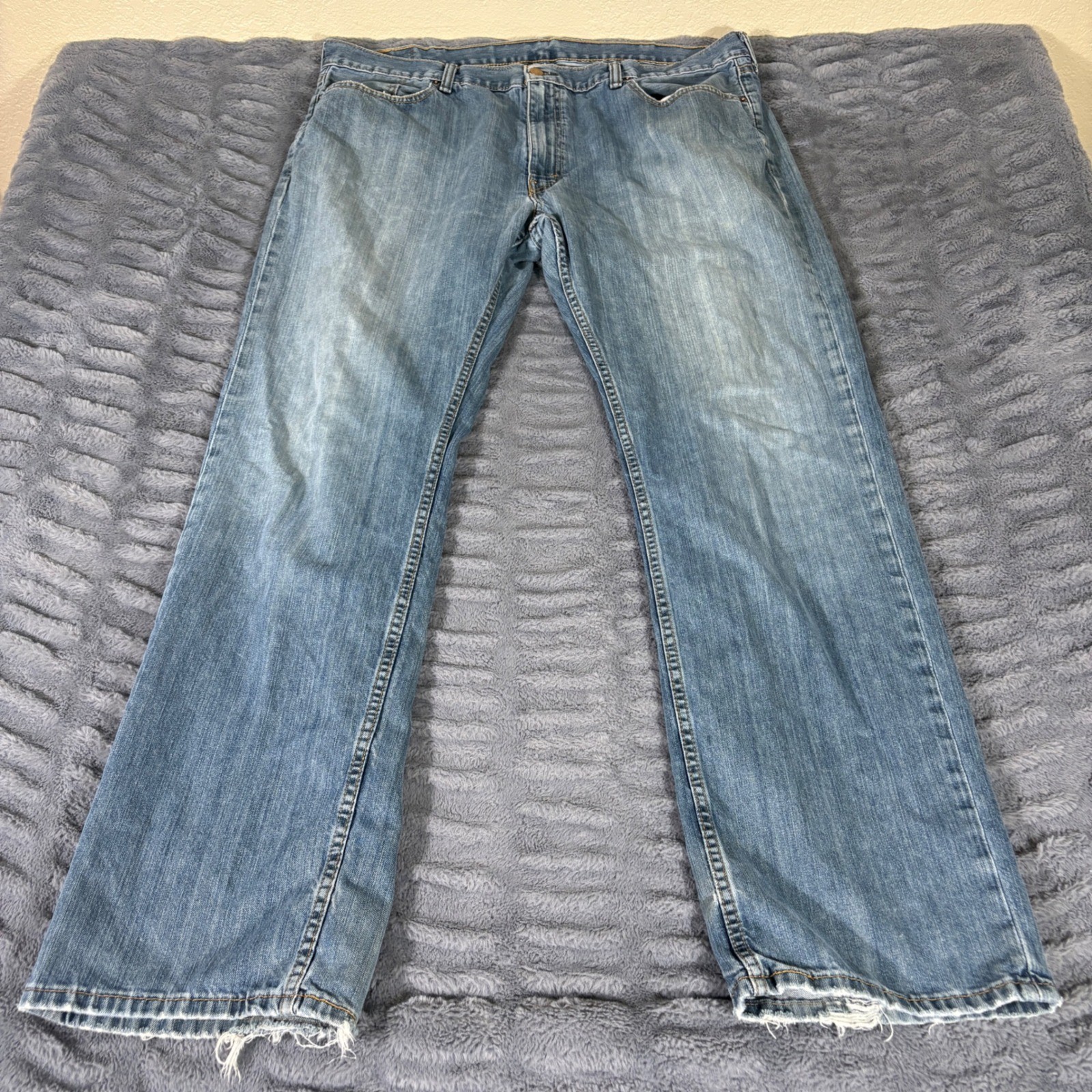 Levis 559 Relaxed Straight Leg Jeans Mens 42×34 Medium Wash Blue Denim AR323