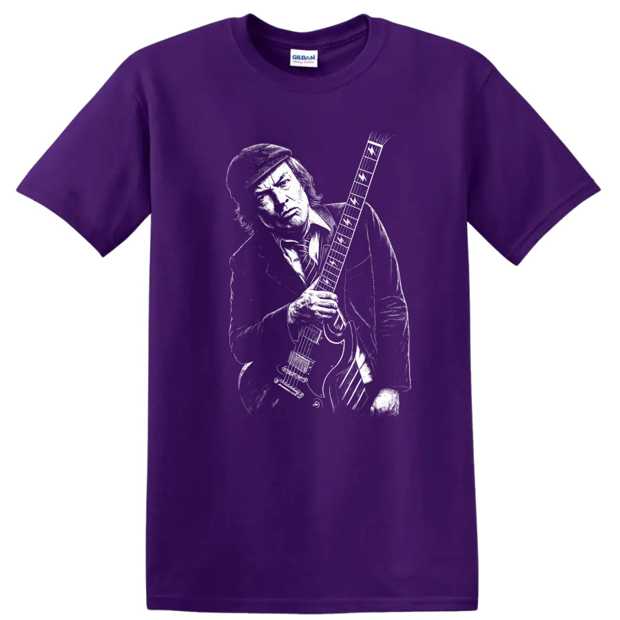 Angus Young Rock Legends T Shirt Tribute Graphic Music Tee