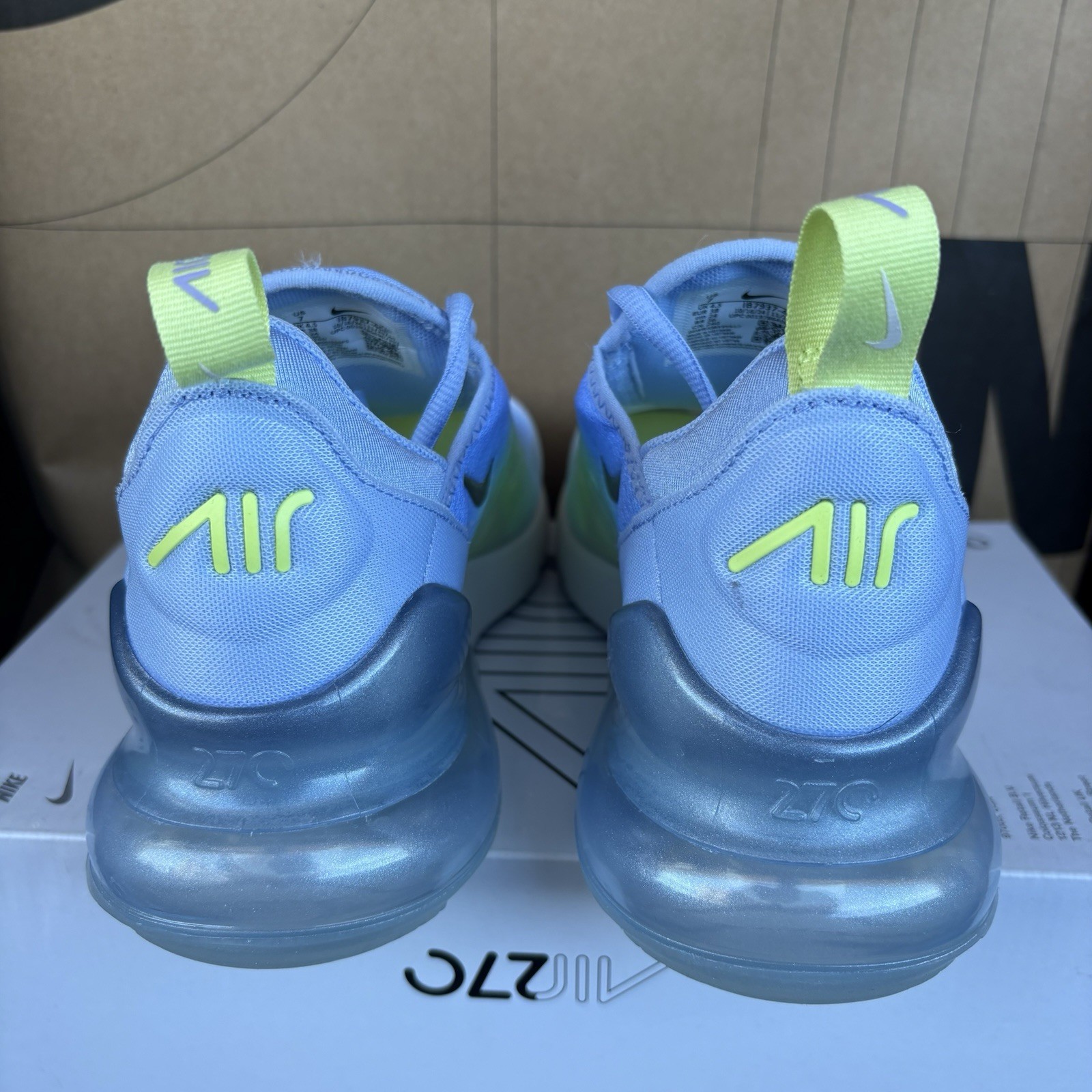 NEW Nike Air Max 270 “Mood Ring” Metallic Silver NBY IB7937-468 Women Size 7