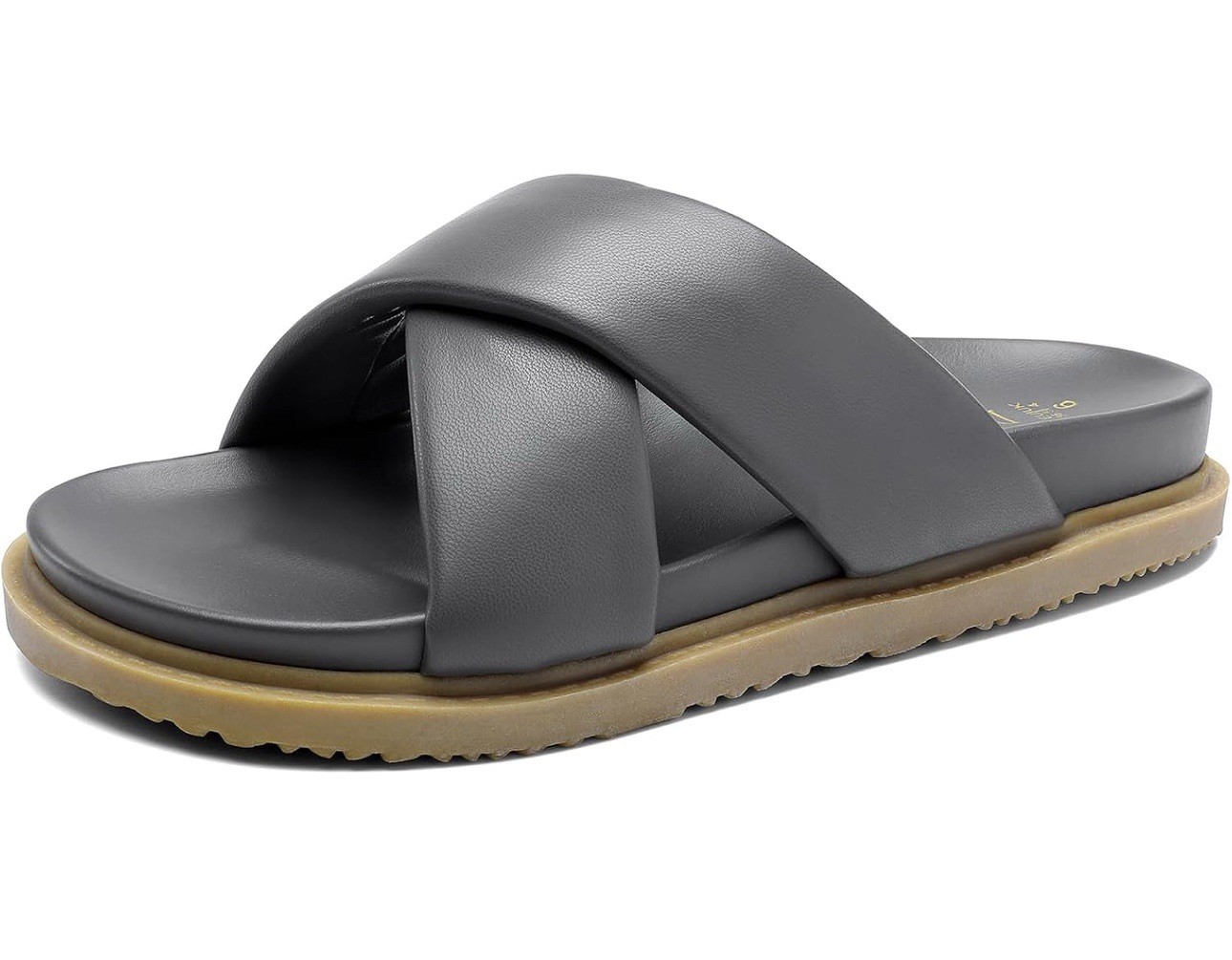 Women Chic Crisscross Open Toe Slide Sandals Flat Sandals Comfort Casual Sz 9