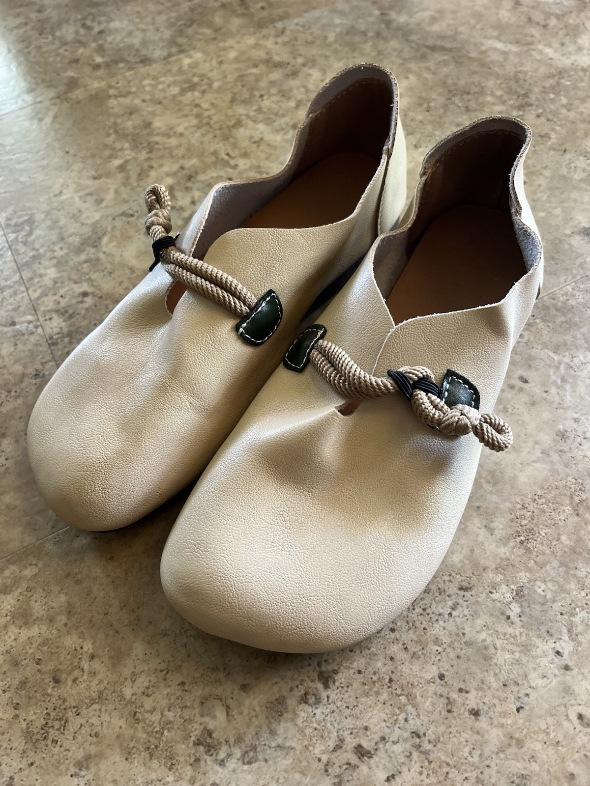 Japanese Style Soft Leather Minimalist Comfort Flats Loafers Women’s 22.5cm US 5