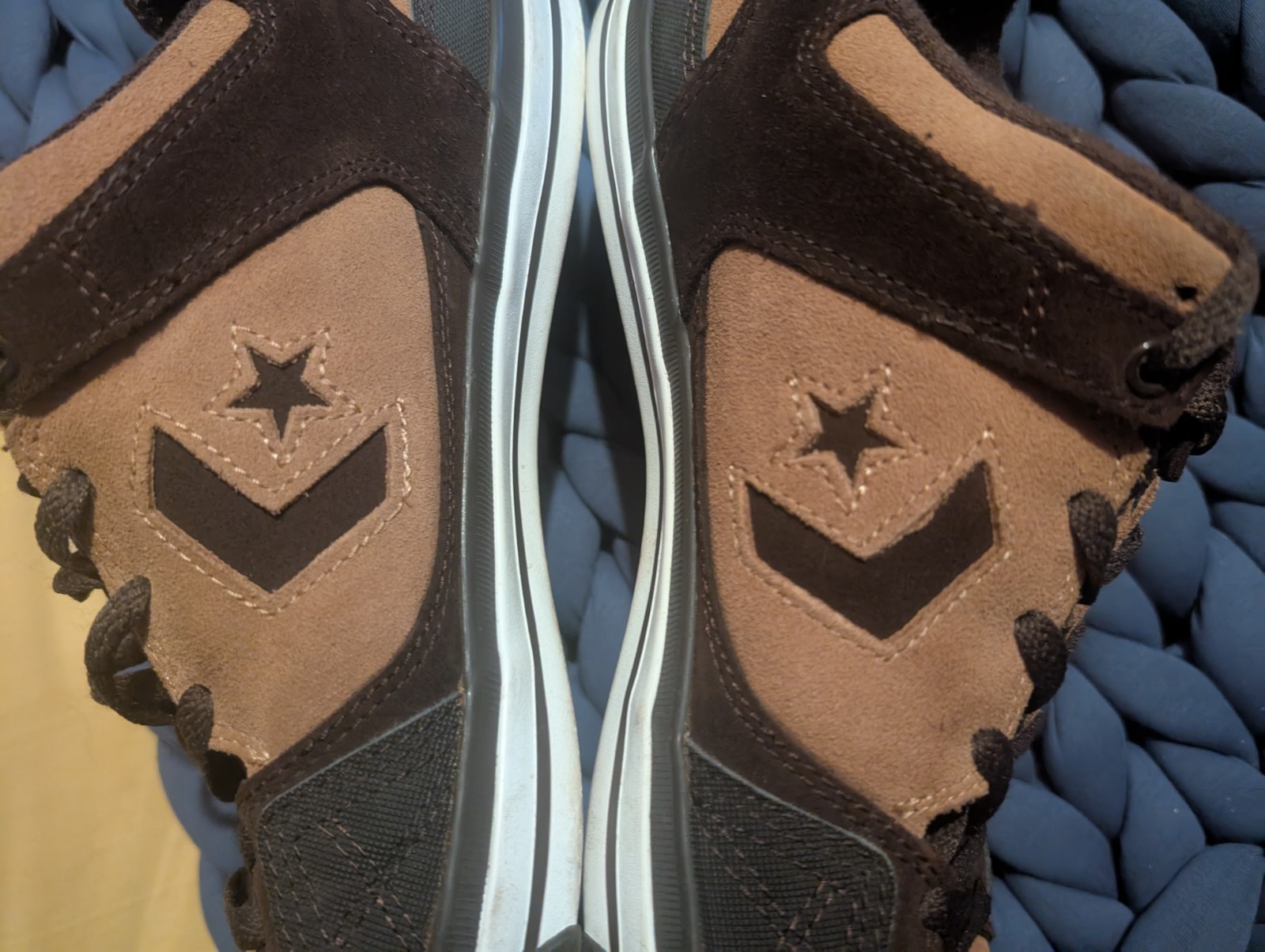 Converse One-Star Pro Low OX Tan & Brown Sneakers Men Sz 13 Excellent Condition!