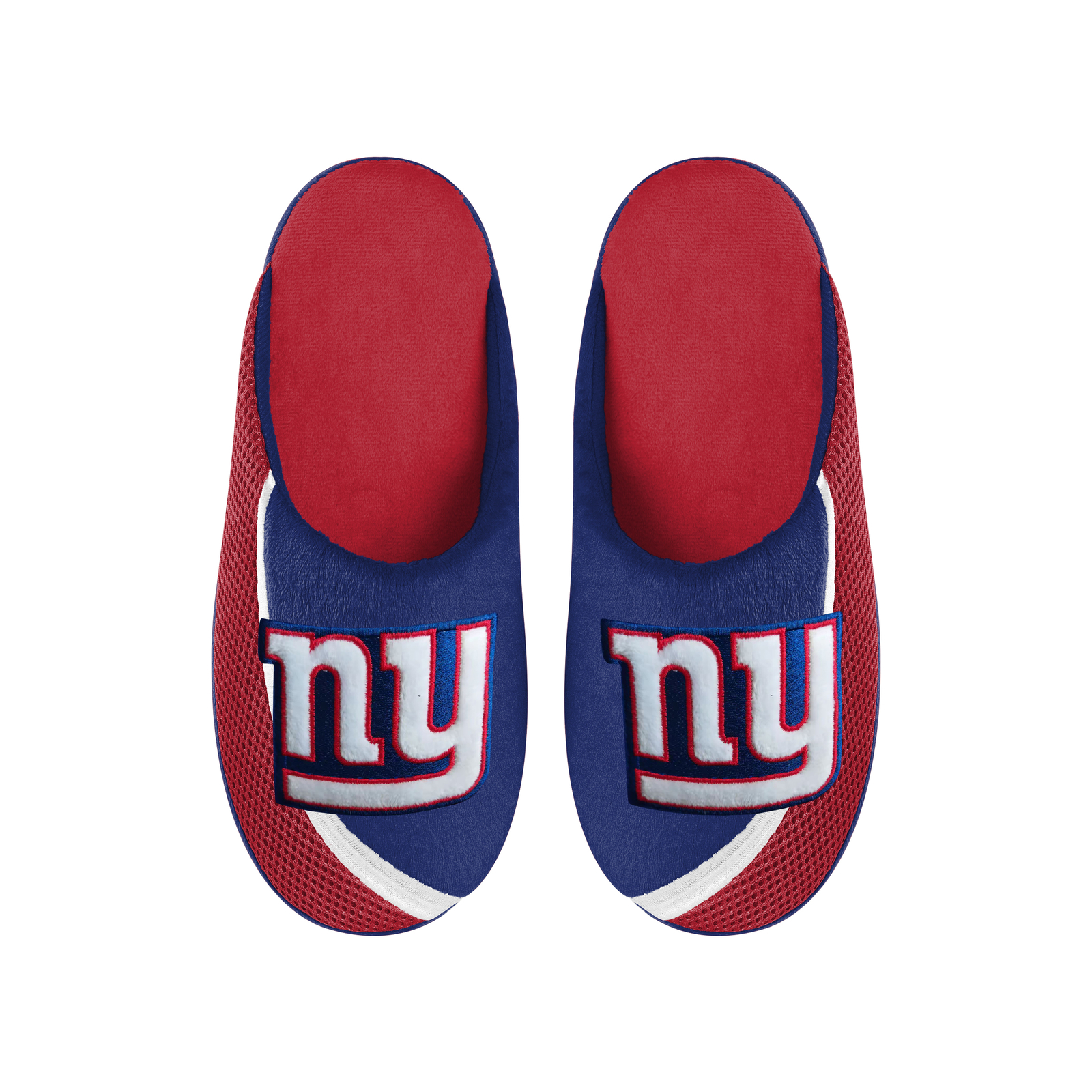 FOCO NFL Men’s NFL New York Giants 2022 Big Logo Color Edge Slippers