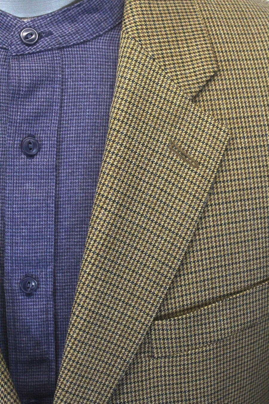 vtg mens brown Ralph Lauren houndstooth blazer jacket sport suit coat wool 42 L