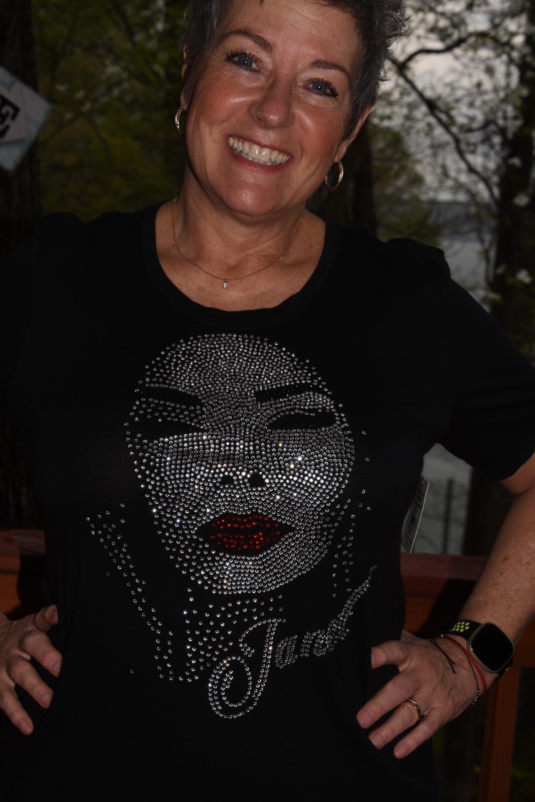 Janet Jackson rhinestone bling shirt or tank XS S M L XL XXL 1X 2X 3X 4X 5X