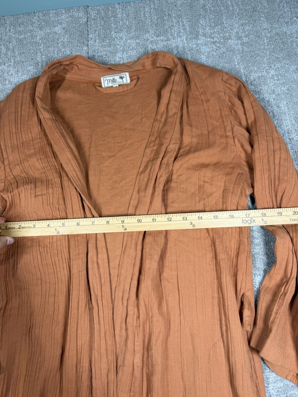 Mille Resort And Travel Terracotta Rap Robe Size XS Read Below