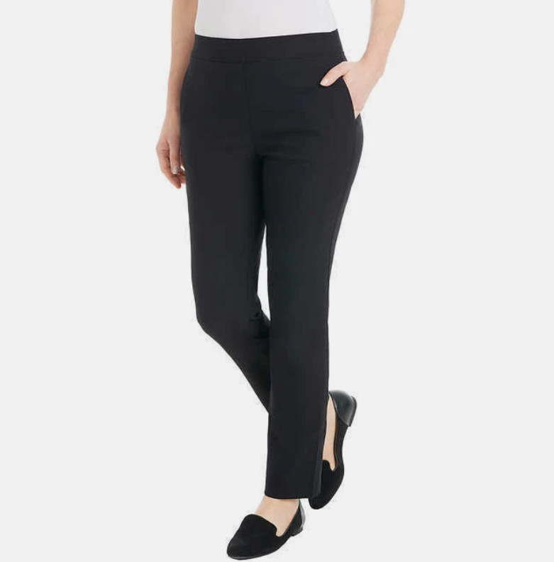 Hilary Radley Ladies’ Pull-On Pant, Black, XL