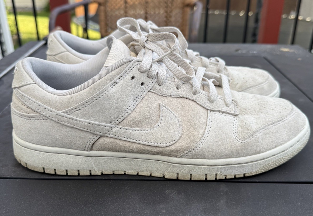 Nike Dunk Low Premium Men’s Size 12 Vast Grey Suede Shoes Nice
