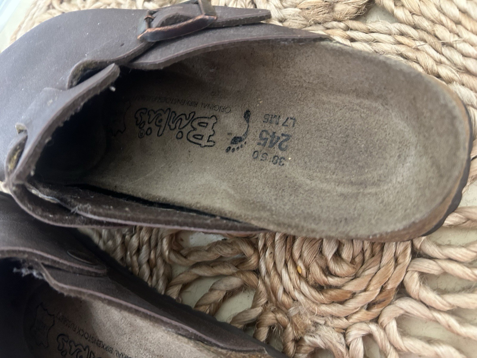 Birkenstock Birkis Boston Style Brown Slip On Clogs Size EU 38 US 7.5