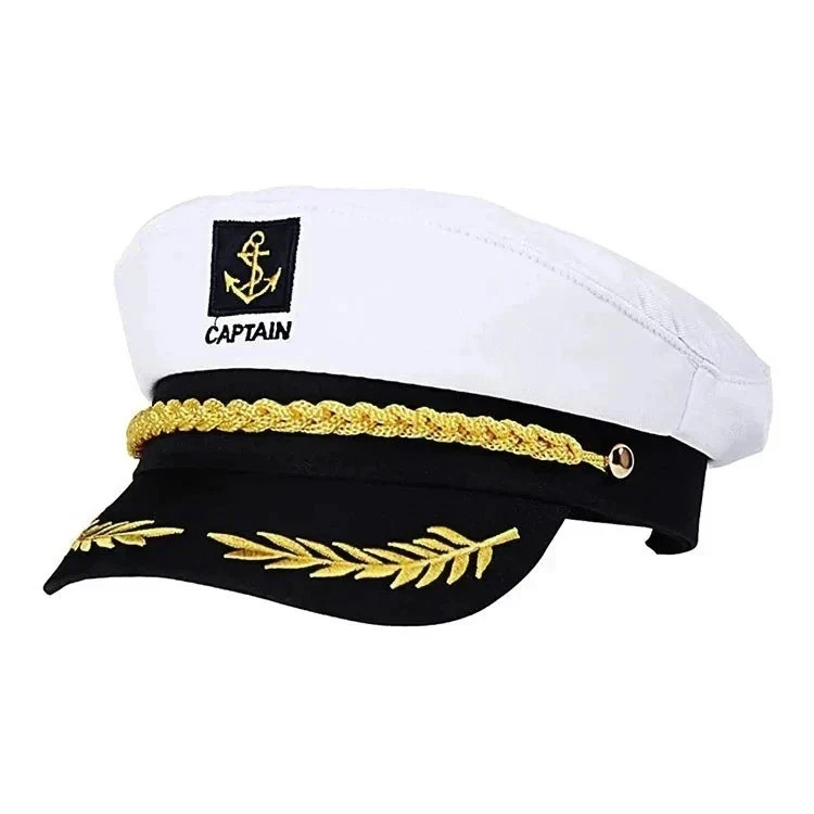 Adult Yacht Captain Hat Adjustable for Men & Women Party Costume Accessories