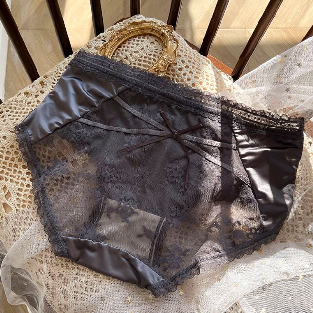 5 Pack Lot Womens Sexy Satin Panties Briefs Ladies French Underwear Lingeries