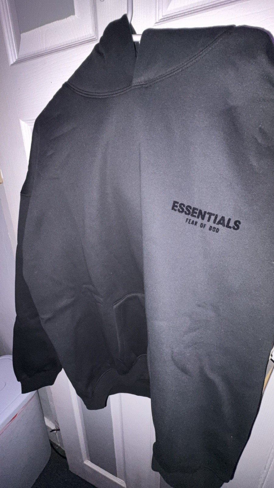 Essentials Black Hoodie Size Large