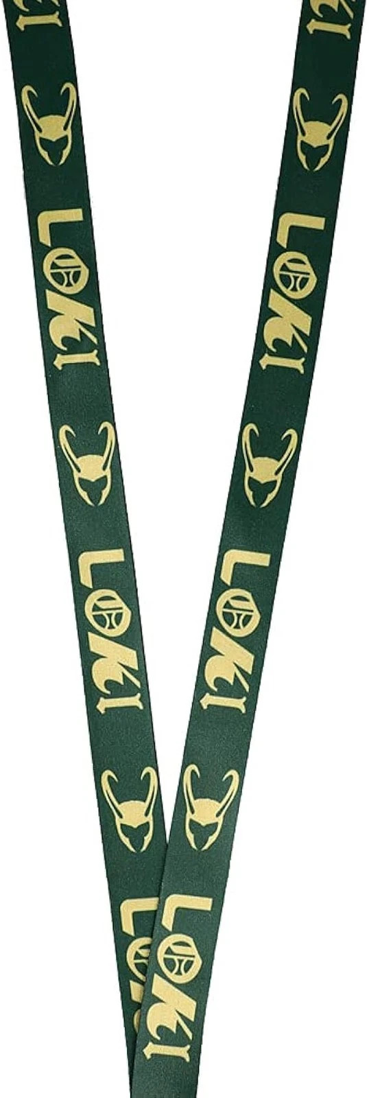Marvel Disney Loki TVA ID Badge Holder Breakaway Lanyard with Rubber Charm