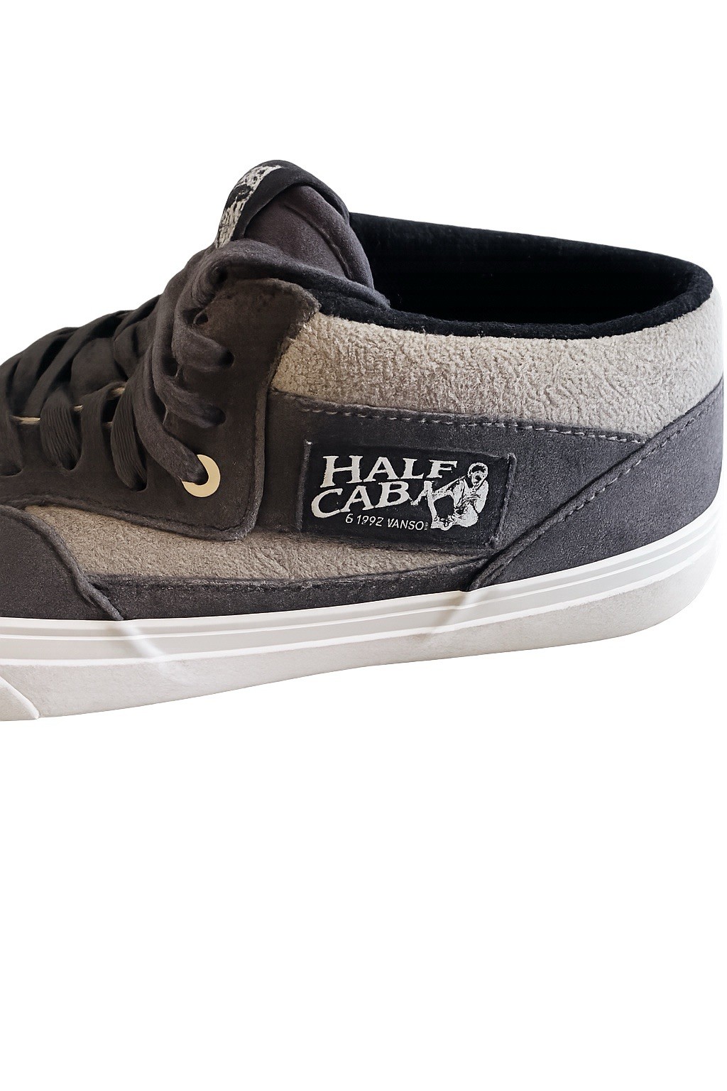 Vans Half Cab Pro Skate Shoes Black Gray Suede Men’s Size 9 VN0A5FCN