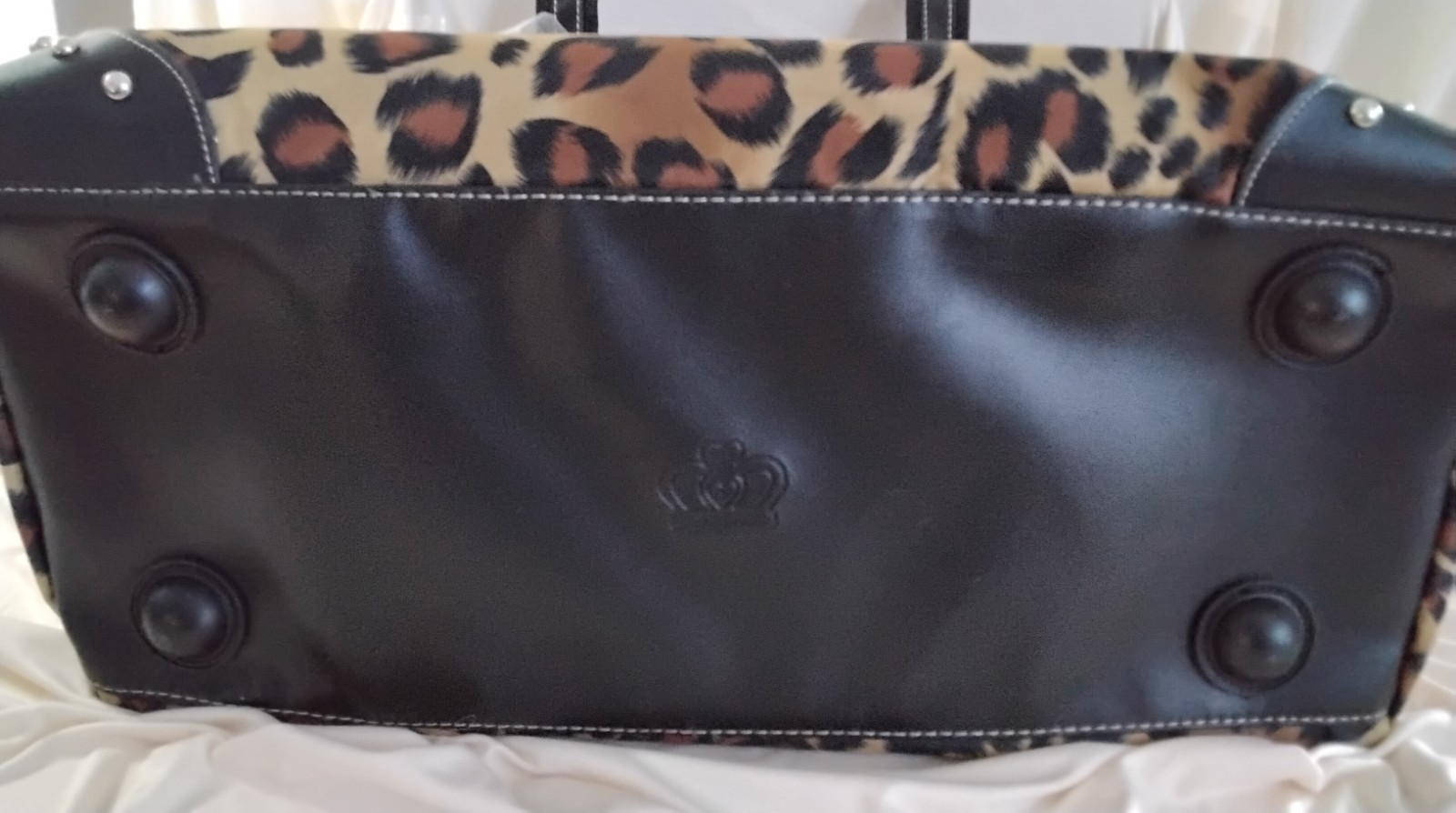 NWT Kathy Van Zeeland Travelware Leopard Cat Walk Bag Duffle Carry On Briefcase