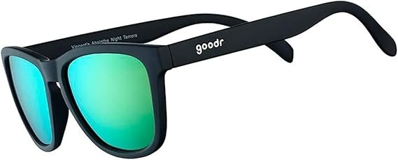 goodr Vincent’s Absinthe Night Terrors Polarized Sunglasses Size Medium OG UV400
