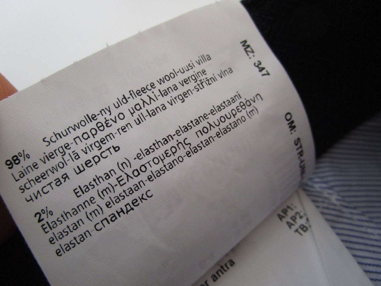 Mens 38×34 Hiltl Pants Kent-95 Contemporary Wool navy blue 38×37 measure